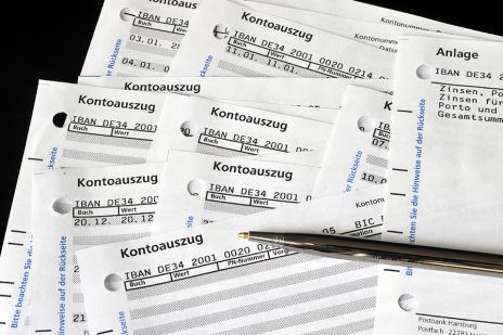 Foto: Kontoauszüge